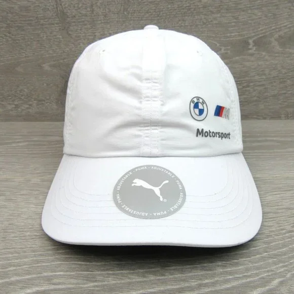 Puma BMW M Motorsport White Baseball Cap Hat Adult One Size Fit NEW - Picture 2 of 14